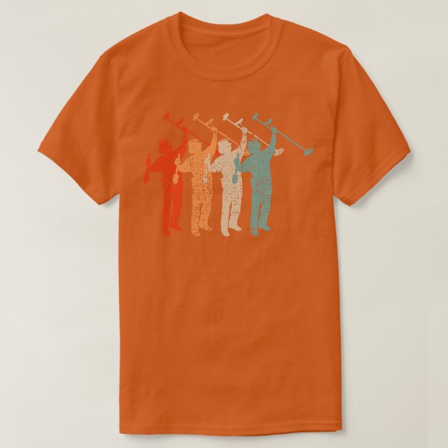 Camiseta Retro Detector de Metal (Frente do Design)