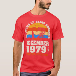 Camiseta Retro Dezembro De 1979 43 Anos De Pesca Com Frota