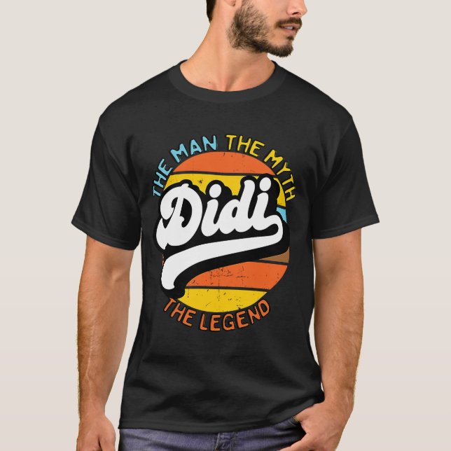 Camiseta Retro Didi O Homem O Mito A Lenda Do Pai (Frente)