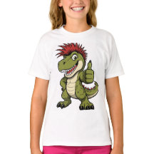 Camiseta Retro Dinossauro, Gráfico Divertido de Di