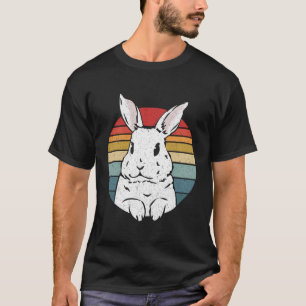 Camiseta Retrô Distinto Gráfico Vintage Arco-Íris Branco Ra
