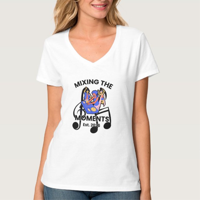 Camiseta Retro DJ Music Mix (Frente)