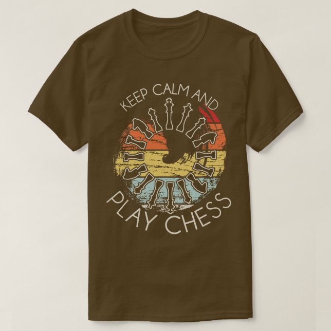 Camiseta Retro do Chess Player (Frente do Design)