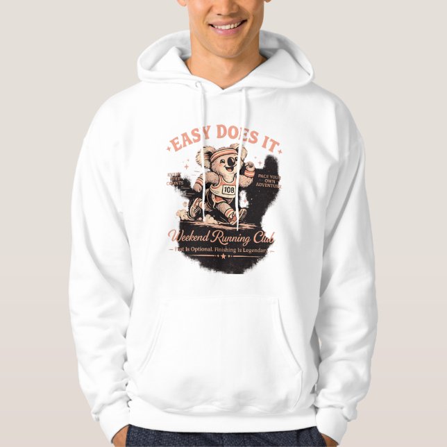 Camiseta Retro do Clube de Corrida de Fim de Seman (Frente)