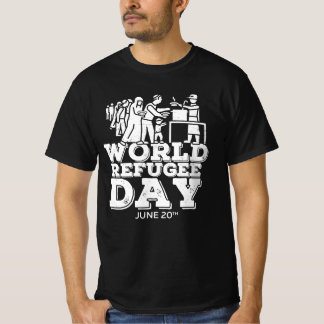 Camiseta Retrô do Dia Mundial de Refugiados