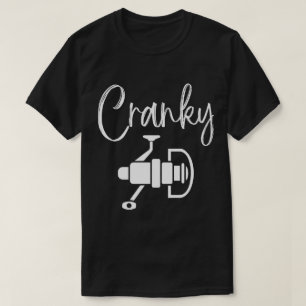 Camiseta Retrô Do Fogão De Pesca Engraçado Cranky