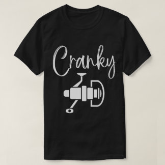 Camiseta Retrô Do Fogão De Pesca Engraçado Cranky