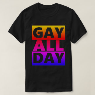 Camiseta Retro do gay All Day
