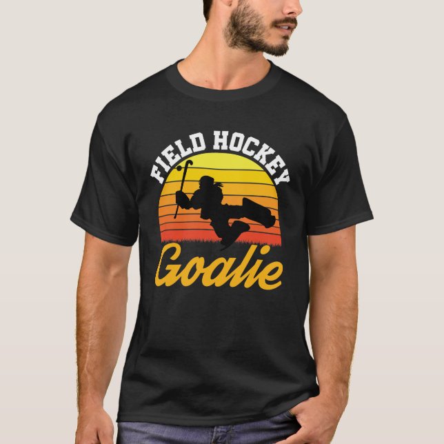 Camiseta Retro do goleiro de hóquei em campo (Frente)