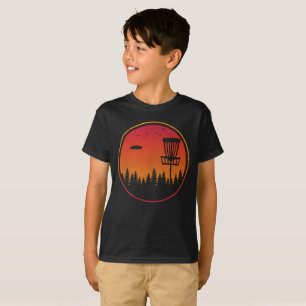 Camiseta Retrô Do Jogador De Golfe Frisbee De Golf De Disc