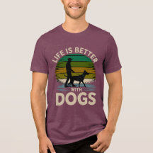 Camiseta Retro do Pôr do Sol - A Vida é Melhor Com