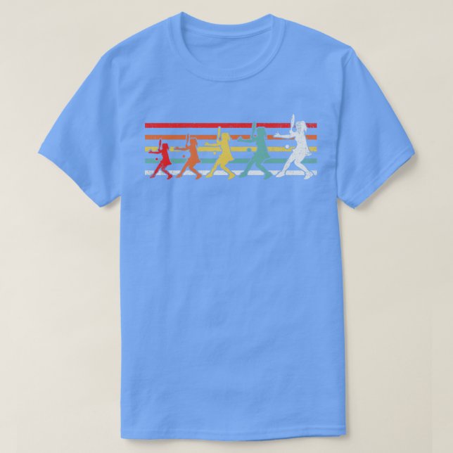 Camiseta Retro do Tênis Player da tênis (Frente do Design)