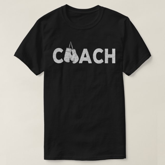 Camiseta Retro do treinador de boxe do Boxing (Frente do Design)