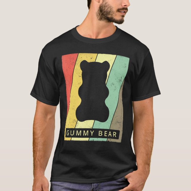 Camiseta Retro do Urso Gummy Vintage (Frente)