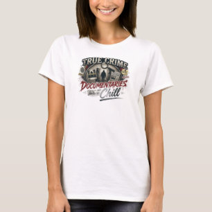 Camiseta Retro DOCUMENTÁRIOS DE CRIMES VERDADEIROS RELAXADO