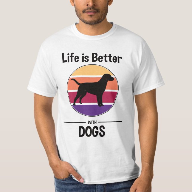 Camiseta Retro Dogs lover Shirt (Frente)