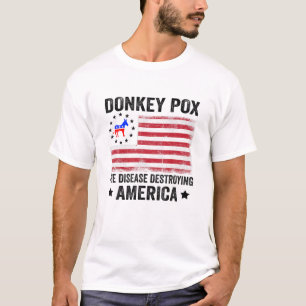 Camiseta Retro Donkey Pox A Doença Destruindo Os Eua