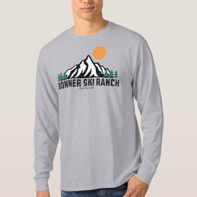 Camiseta Retro Donner Ski Ranch Sunset T Shirt (Frente)