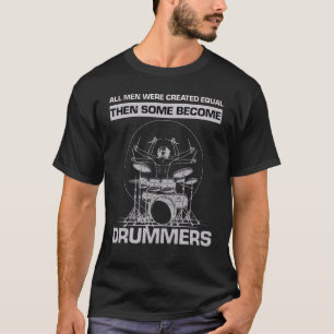 Camiseta Retro Drummer Festival Rock Music Drums