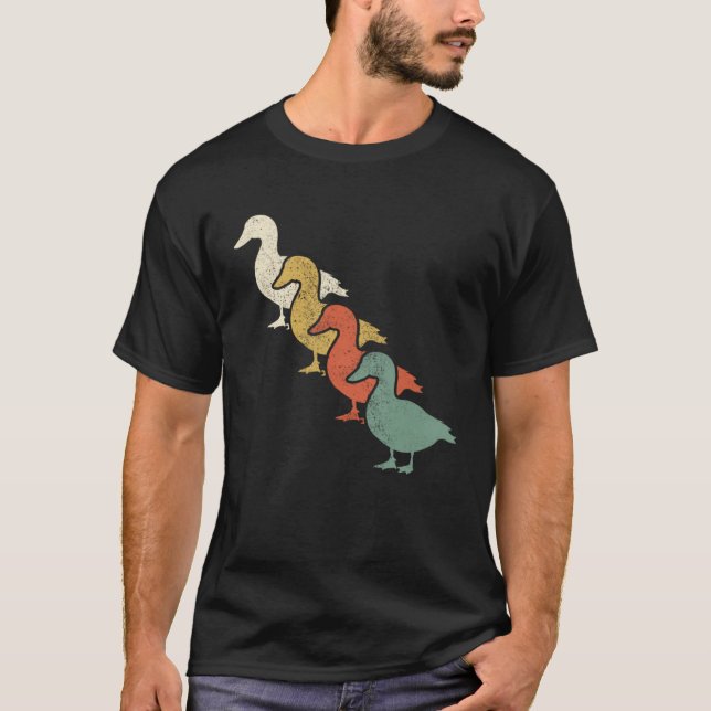 Camiseta Retro Duck Animals Vintage Farmers Duck (Frente)