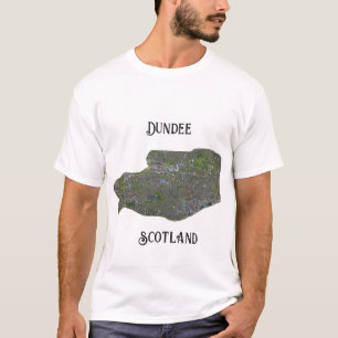 Camiseta Retro Dundee Scotland Map Gift Shirt