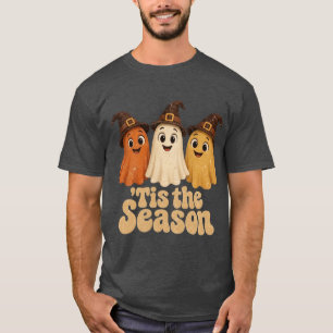 Camiseta Retro É a Temporada Fantasma de Halloween