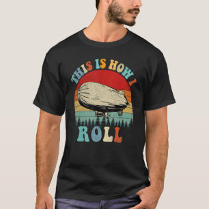 Camiseta Retro É Assim Que Eu Rolo A Vintagem De Um Avião D