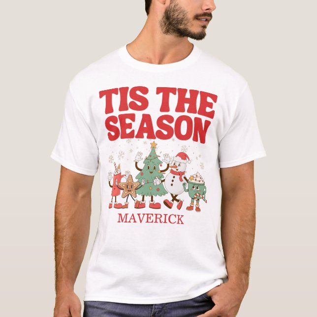 Camiseta Retro É Época de Natal (Frente)