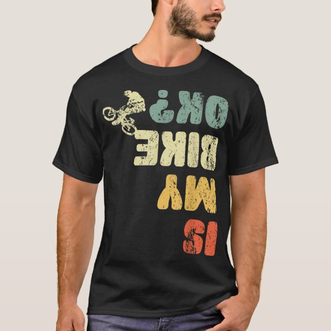 Camiseta Retro É Minha Bicicleta Ok Jovens Jovens Crianças  (Frente)