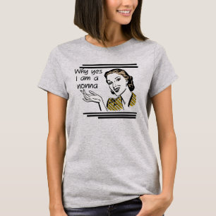 Camiseta retro e presentes de Nonna