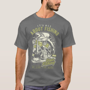 Camiseta Retro, é sobre pesca ter ido pescar