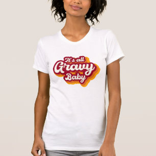 Camiseta Retro É Tudo Gravy Baby Happy Ação de Graças 2022