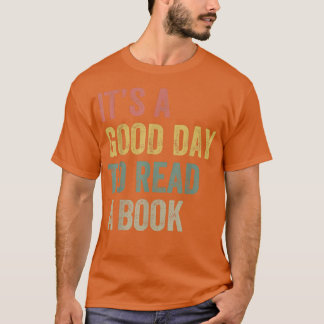 Camiseta Retro É Um Bom Dia Ler Um Livro Lendo Livro
