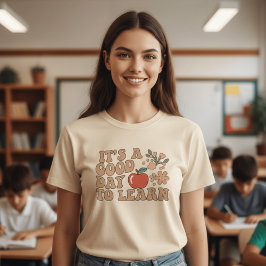 Camiseta Retro É Um Bom Dia Para Aprender Professor  | Groo
