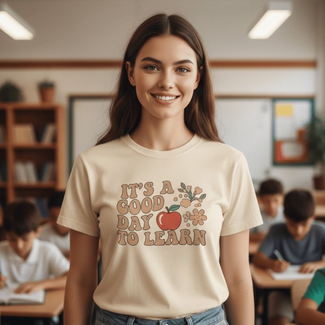 Camiseta Retro É Um Bom Dia Para Aprender Professor  | Groo (Criador carregado)