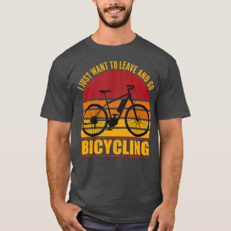 Camiseta Retro Ebike Cycling Electric Bicycle Funny Rider