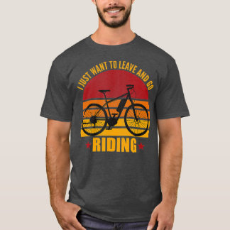 Camiseta Retro Ebike Cycling Electric Bicycle Funny Rider