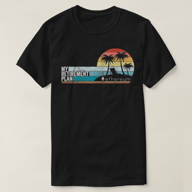 Camiseta Retro Eetum Meu Plano De Reforma Cripto Engraçado  (Frente do Design)