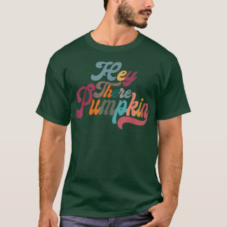 Camiseta Retrô Ei Abóbora Olá Pumpkin Queda Obrigado