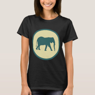Camiseta Retro Elephant Vintage Wild Animal