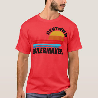 Camiseta retro-emprego de vintage de caldeira