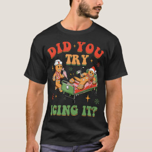 Camiseta Retro Enfermeira Enfermeira Natal Gingerpão Você T