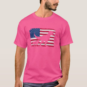 Camiseta Retro English Mastiff 4 de julho US Flag