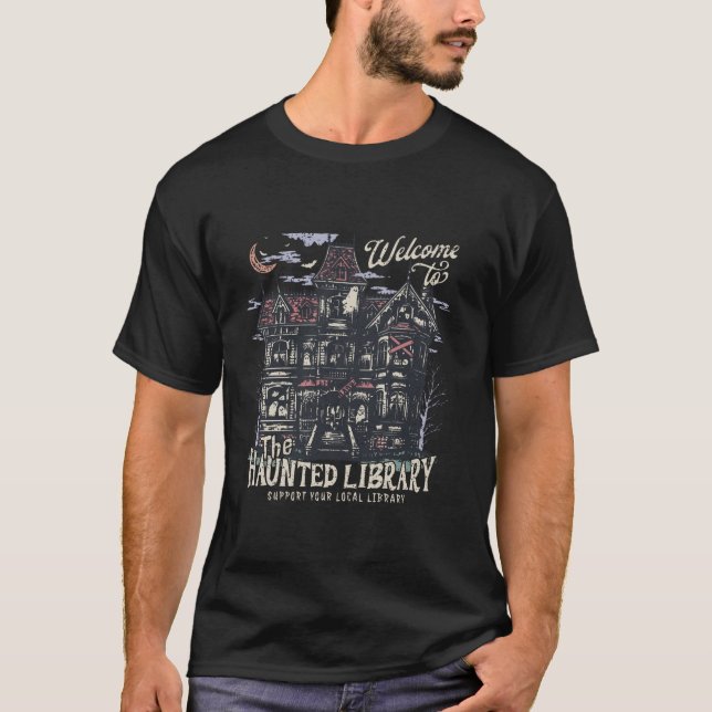 Camiseta Retro Engraçado Bem-Vindo Ao Livro Da Biblioteca A (Frente)