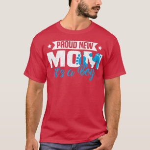 Camiseta Retrô Engraçado Nova Mãe Orgulhosa É uma Revenda d