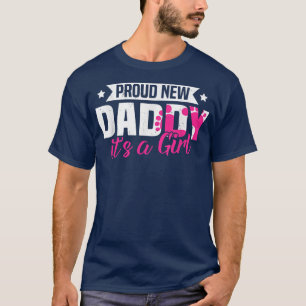 Camiseta Retro Engraçado Novo Pai Orgulhoso É uma Menina Gê