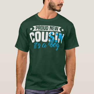 Camiseta Retrô Engraçado Novo Primo Orgulhoso É Um Menino G