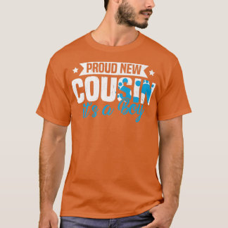 Camiseta Retrô Engraçado Novo Primo Orgulhoso É Um Menino G