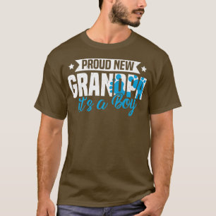 Camiseta Retro Engraçado Novo Vovô Orgulhoso É um Raio de G