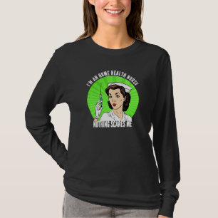Camiseta Retro Engraçado Sou Uma Enfermeira De Saúde Em Cas